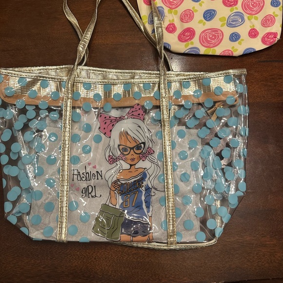 La Sorella Cute Bag with smaller makeup bag NWT - Picture 1 of 3